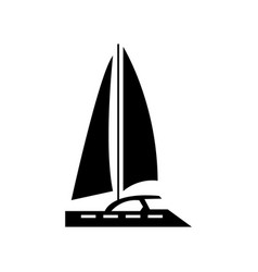 Sailing Boat Icon Logo