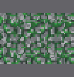 Pixel Game Background With Grass And Ground Blocks