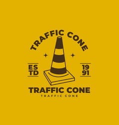 Vintage Art Of Traffic Cone