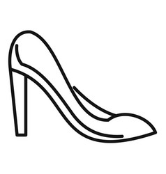 Woman Shoe Repair Icon Outline Style