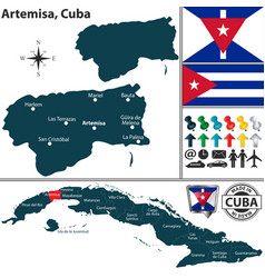 Map Artemisa Cuba