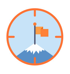 Take To Aim At Mountain Peak Design Element