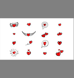 Collection Of Heart Icons Eps 10