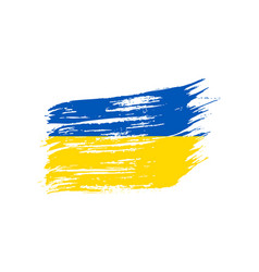 Ukrainian National Flag In Grunge Style