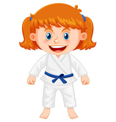 A Girl In Taekwondo Uniform