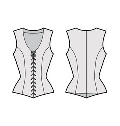 Bodice Vest Waistcoat Technical Fashion