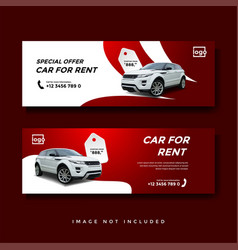 Car Rent Facebook Cover Banner Ad Template