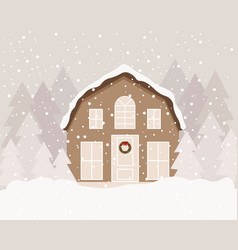 Christmas Snowy House