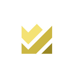 Golden Crown Icon Logo Symbol