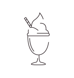 Ice Cream Line Icon Logo