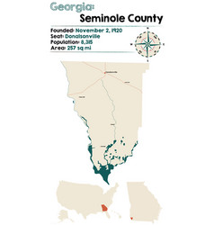 Map Seminole County In Georgia