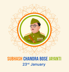 Subhash Chandra Bose Jayanti Banner Design