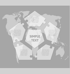 Transparent Diagram Infographic Process On 5 Steps