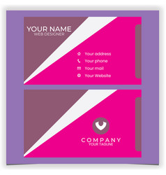 Abstract Pink Business Card