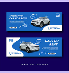 Car Rent Facebook Cover Banner Ad Template