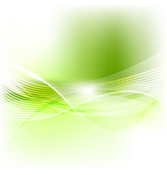 Green Abstract Smooth Blurred Waves Background