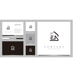 Initial En Real Estate Logo Design