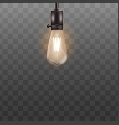 One 3d Light Bulb Hanging On Short Wire