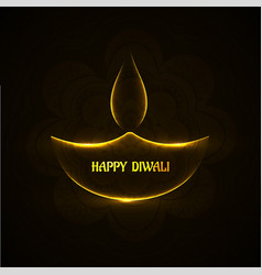 Shiny Diwali Background Design