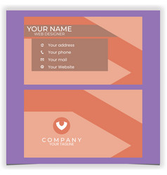 Abstract Red Business Card