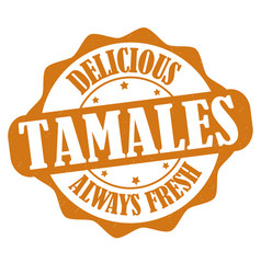 Tamales Label Or Stamp