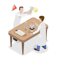 3d Isometric Flat Of Chemistry