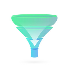 Conversion Sales Funnel Icon Based On Aida Model