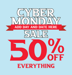 Cyber Monday Sale Poster Flyer Design