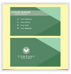 Green Modern Business Card