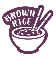 Pantry Brown Rice Label