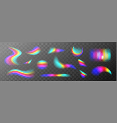 Rainbow Holographic Refraction Prism Light Overlay