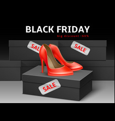 Sale Shoes Banner Black Friday Discount