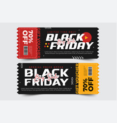 Black Friday Sale Voucher Or Coupon Design