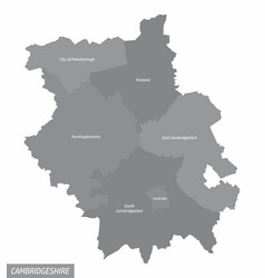 Cambridgeshire County Administrative Map