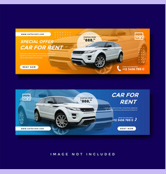 Car Rent Facebook Cover Banner Ad Template