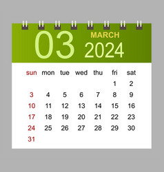 March 2024 Monthly Calendar Template