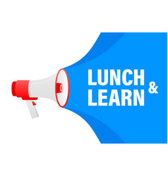 Megaphone With Blue Lunch And Learn