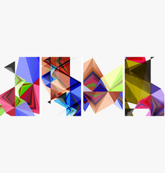 Triangle Blend Geometric Concept Poster Designs