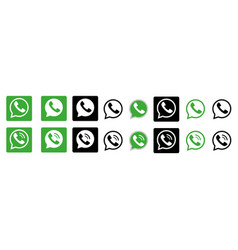 Whatsapp Logo Set Of Social Media Lo