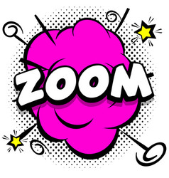 Zoom Comic Book Explosion Bubble