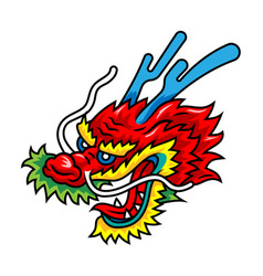 Dragon Head For Chinese New Year Isolated