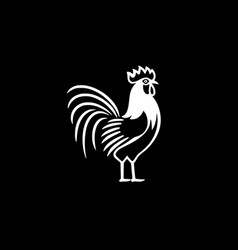 Rooster - Black And White