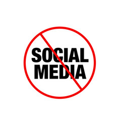 Social Media Banned Icon No Media