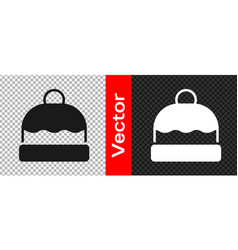 Black Beanie Hat Icon Isolated On Transparent