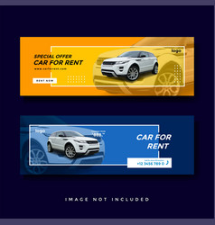 Car Rent Facebook Cover Banner Ad Template