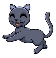 Cute British Shorthair Cat Cartoon