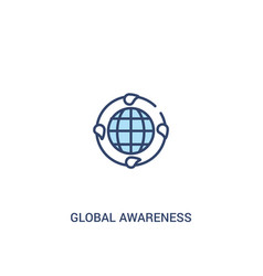 Global Awareness Concept 2 Colored Icon Simple