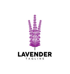 Lavender Logo Hand Drawn Wedding Plant Design