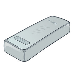 Silver Bar Cartoon Metal Bullion