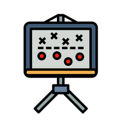 American Football Game Plan Stand Icon